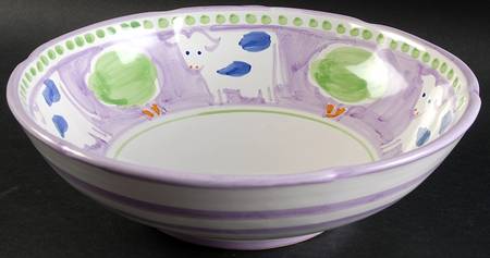 Campagna Cow (Vacca) 10" Round Serving Bowl