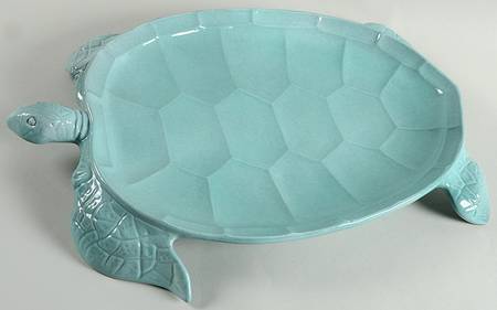 Incanto Mare Aqua 17" Figural Platter