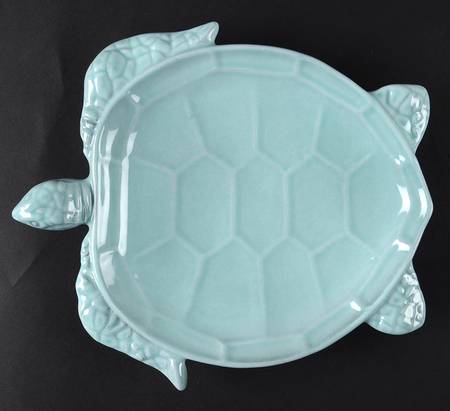 Incanto Mare Aqua Figural Salad Plate