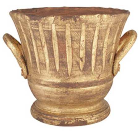 Rustic Gold 8" Planter