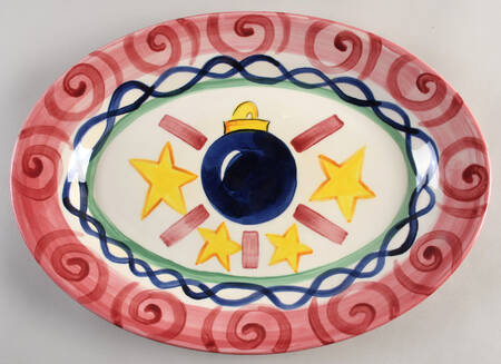Tis the Season 15" Oval Serving Platter