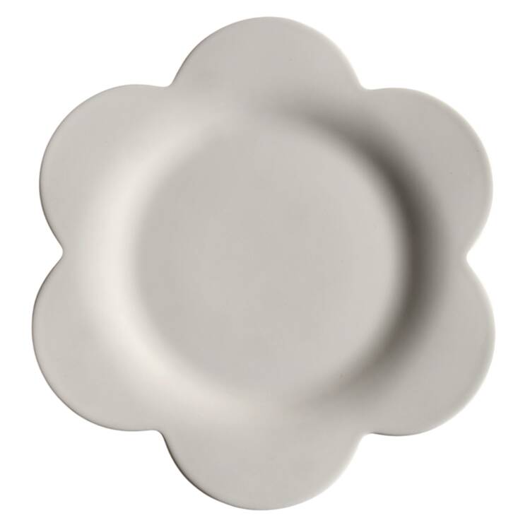 Wonderful World White Bloom Salad Plate