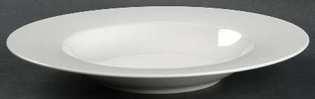 Wonderful World White Large Rim Soup Bowl