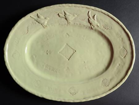 Bellezza Celadon 17" Oval Serving Platter