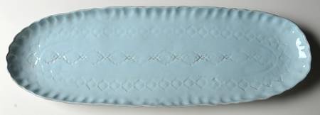 Bellezza Sky Blue 20" Oval Serving Platter