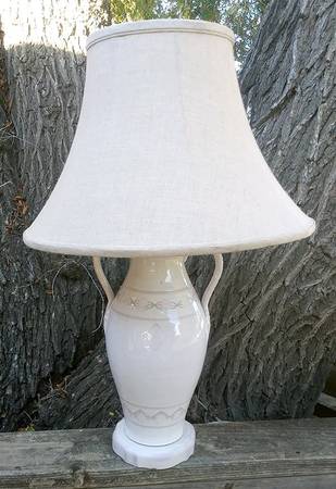 Bellezza White Electric Lamp & Shade