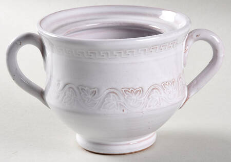 Bellezza White Sugar Bowl No Lid by Vietri (Italy)