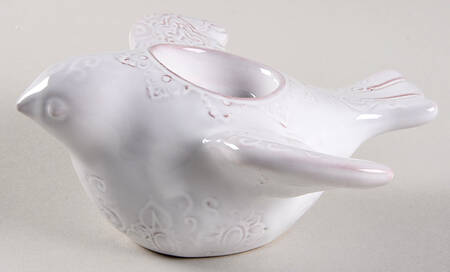 Bellezza White Bird Votive Candleholder