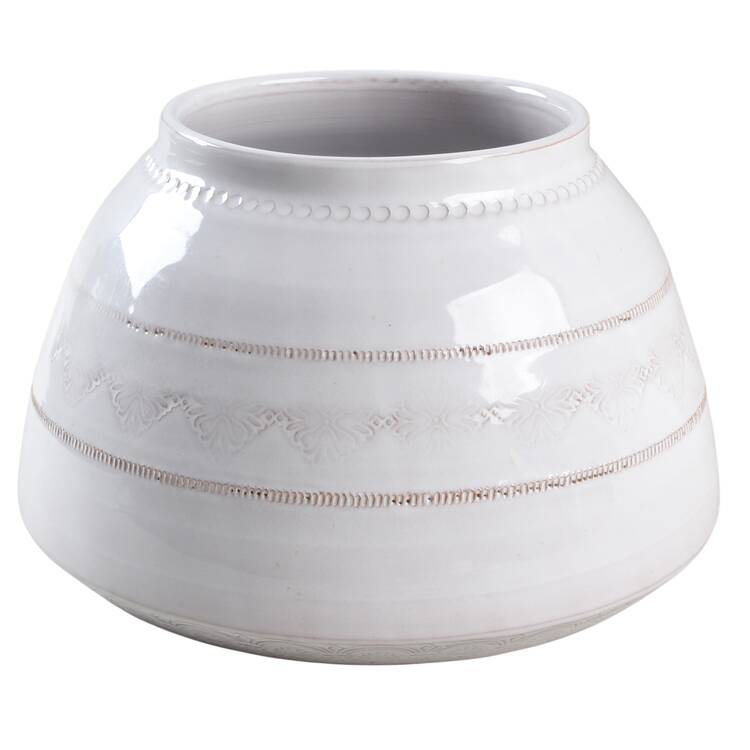 Bellezza White Biscotti Jar No Lid