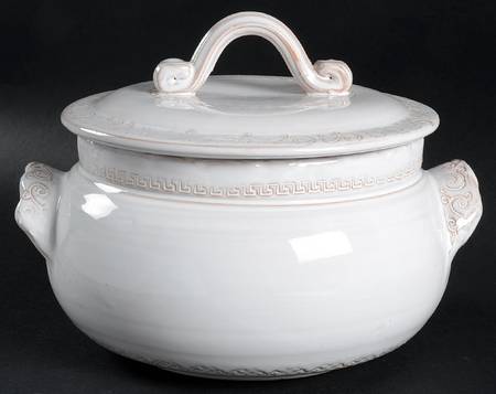 Bellezza White 2.5 Qt Round Covered Casserole