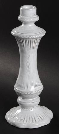 Bellezza White 9" Tall Candlestick