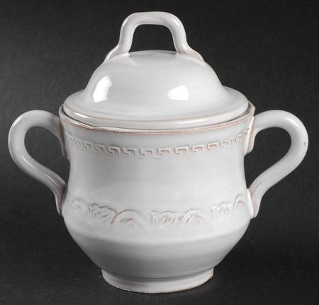 Bellezza White Sugar Bowl & Lid