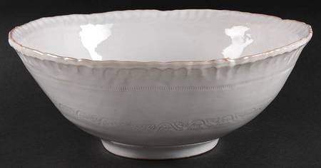 Bellezza White 11" Round Serving Bowl