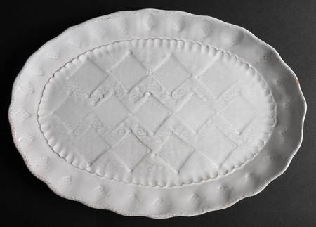 Bellezza White 15" Oval Serving Platter