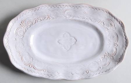Bellezza White 9" Oval Serving Platter