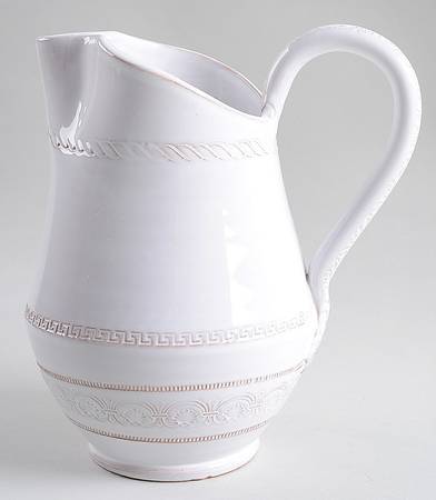 Bellezza White 40 Oz Pitcher