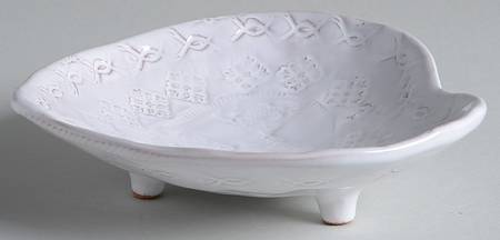 Bellezza White Heart Shaped Dish by Vietri (Italy)