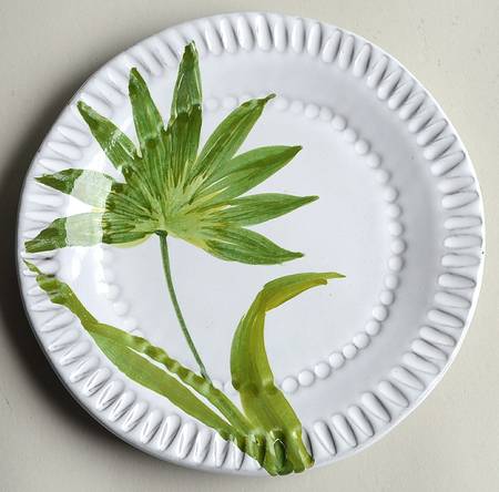 Painted Palms Canape Plate
