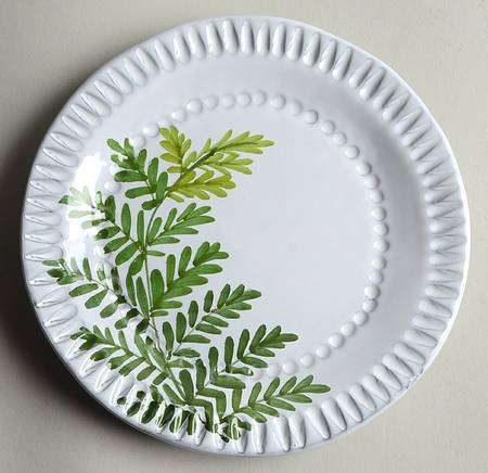 Painted Palms Canape Plate