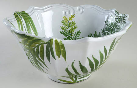 Painted Palms 10" Round Vegetable Bowl