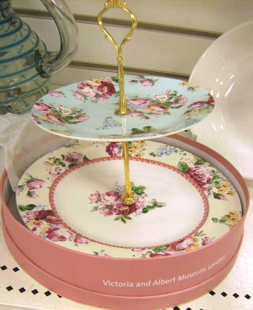 Victoria 2 Tiered Serving Tray (Dinner & Salad Plate)