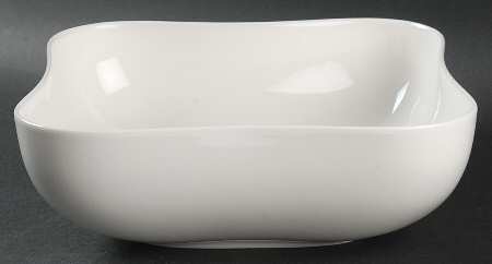 Vivo White 8" Square Bowl