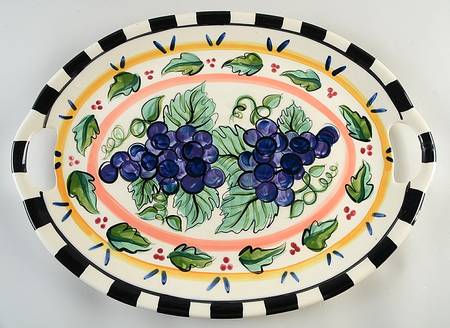 Bon Appetite 20" Oval Handled Serving Platter