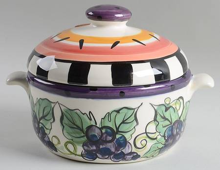 Bon Appetite Round Covered Vegetable