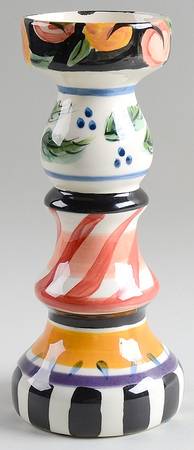 Bon Appetite 10" Pillar Candleholder