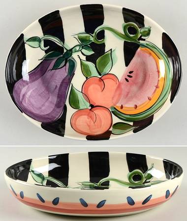 Bon Appetite 10" Oval Vegetable Bowl