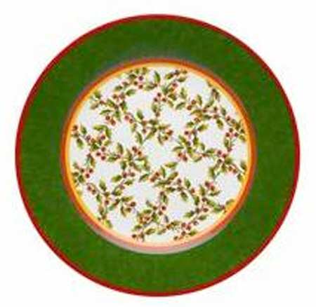 Holly Salad/Dessert Plate