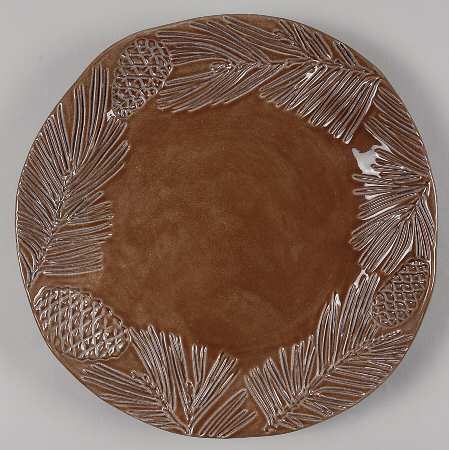 Pineta Acorn Brown Salad Plate