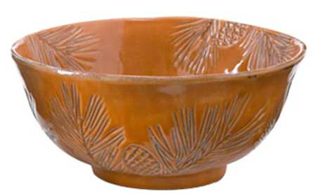 Pineta Fox Red 10" Round Serving Bowl