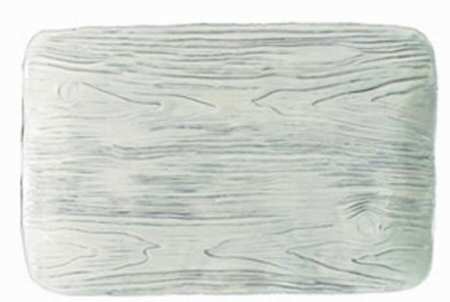 Pineta Winter White 16" Rectangular Serving Platter