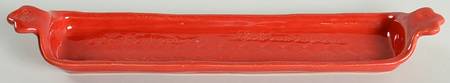 Bellezza Tomato Red 16'' Rectangular Tray