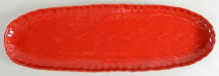 Bellezza Tomato Red 20" Oval Serving Platter
