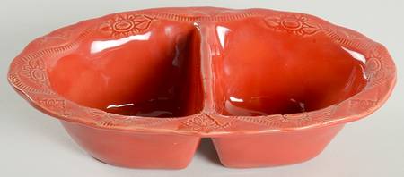 Bellezza Tomato Red Divided Server