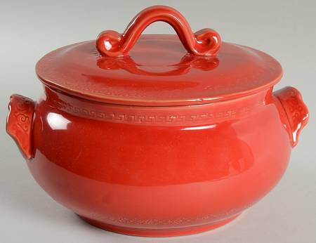 Bellezza Tomato Red 2.5 Qt Round Covered Casserole