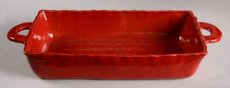 Bellezza Tomato Red 16" Rectangular Baker