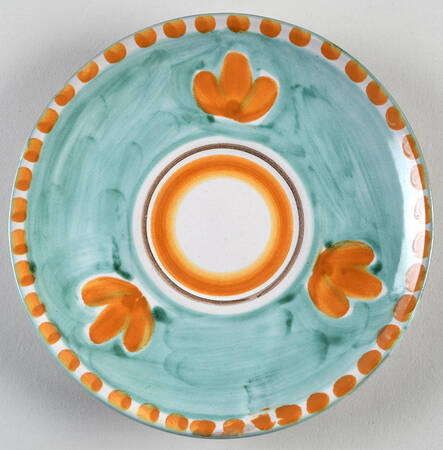 Campagna Chicken (Green, Orange Dots) Saucer