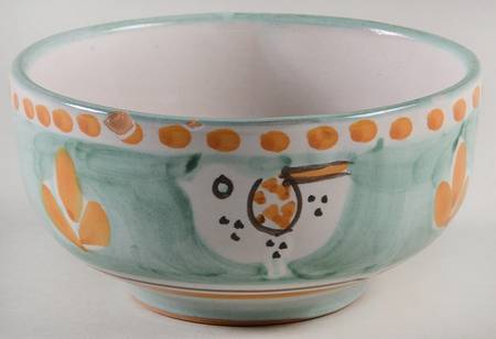 Campagna Chicken (Green, Orange Dots) Coupe Cereal Bowl