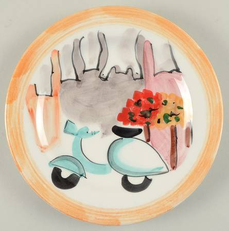 City Scenes Salad Plate