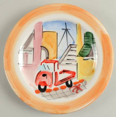 City Scenes Salad Plate