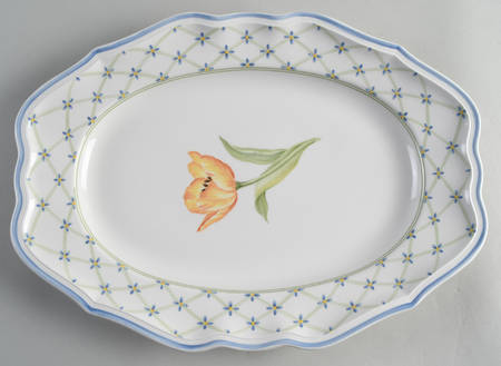 Flower Dream 14" Oval Serving Platter