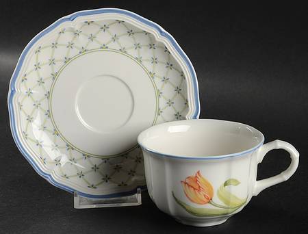 Flower Dream Flat Cup & Saucer Set