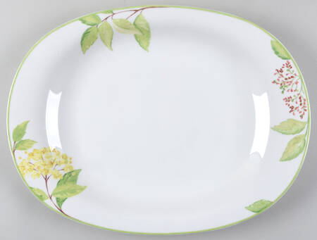 Green Garland 16" Oval Serving Platter