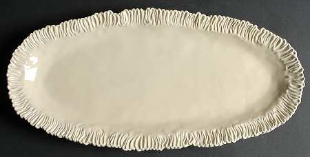 Latteria Vanilla 18" Oval Serving Platter