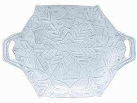 Snowflake 18" Hexagonal Platter