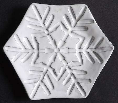 Snowflake Canape Plate