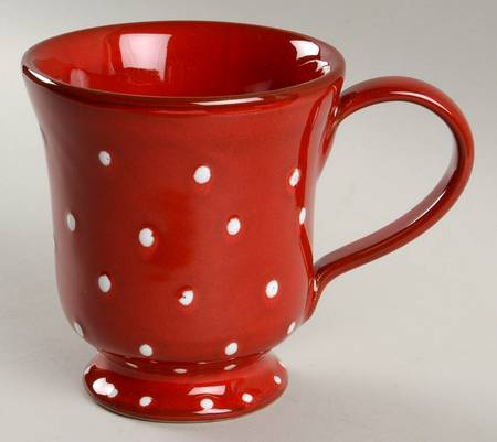 Rosso Vecchio Dot Footed Mug